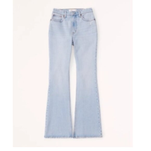 Abercrombie and Fitch Curve Love High Rise Vintage Flare Jean 27L - Picture 8 of 8